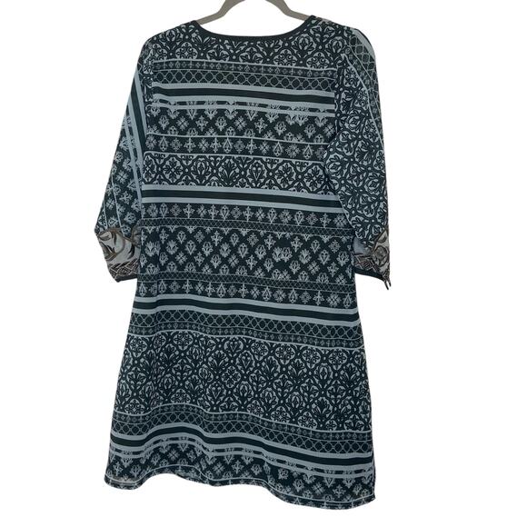 Gretchen Scott Embroidered Patchwork Swing Dress Henna Boho Cottagecore S - Picture 8 of 10